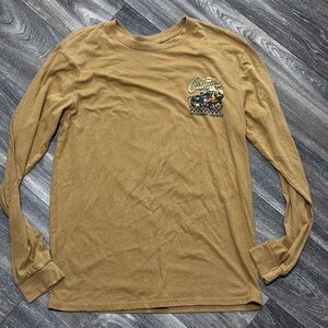 Mustard Yellow Corvette Long Sleeve Graphic Tee